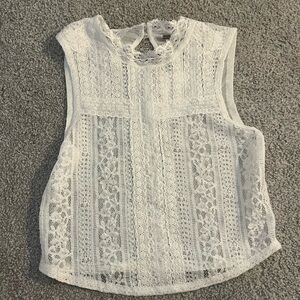 Free People Sheer Lace Blouse